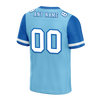 Custom Aqua Blue Two Tone White Personalized Authentic Football Jersey FBJ02-bc0fa0a