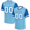 Custom Aqua Blue Two Tone White Personalized Authentic Football Jersey FBJ02-bc0fa0a