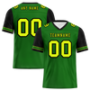 Custom Green Black Two Tone Yellow Personalized Authentic Football Jersey FBJ02-bc0fa0e