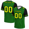 Custom Green Black Two Tone Yellow Personalized Authentic Football Jersey FBJ02-bc0fa0e