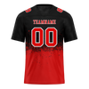 Custom Black Red Graffiti Pattern Red Personalized Authentic Football Jersey FBJ02-bc0fabf