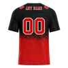 Custom Black Red Graffiti Pattern Red Personalized Authentic Football Jersey FBJ02-bc0fabf