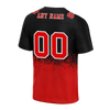 Custom Black Red Graffiti Pattern Red Personalized Authentic Football Jersey FBJ02-bc0fabf