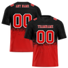 Custom Black Red Graffiti Pattern Red Personalized Authentic Football Jersey FBJ02-bc0fabf