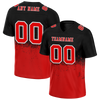 Custom Black Red Graffiti Pattern Red Personalized Authentic Football Jersey FBJ02-bc0fabf