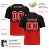 Custom Black Red Graffiti Pattern Red Personalized Authentic Football Jersey FBJ02-bc0fabf