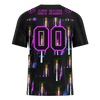 Custom Black Graffiti Pattern Black Personalized Authentic Football Jersey FBJ02-bc0fab7