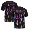 Custom Black Graffiti Pattern Black Personalized Authentic Football Jersey FBJ02-bc0fab7