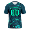 Custom Green Graffiti Pattern Green Personalized Authentic Football Jersey FBJ02-bc0fab8