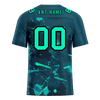 Custom Green Graffiti Pattern Green Personalized Authentic Football Jersey FBJ02-bc0fab8