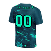 Custom Green Graffiti Pattern Green Personalized Authentic Football Jersey FBJ02-bc0fab8