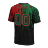 Custom Green Red Graffiti Pattern Green Personalized Authentic Football Jersey FBJ02-bc0faca