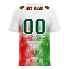 Custom White Graffiti Pattern Green Personalized Authentic Football Jersey FBJ02-bc0facb