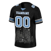 Custom Black Graffiti Pattern Aqua Personalized Authentic Football Jersey FBJ02-bc0facf