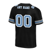 Custom Black Graffiti Pattern Aqua Personalized Authentic Football Jersey FBJ02-bc0facf