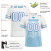 Custom White Graffiti Pattern Pink Personalized Authentic Football Jersey FBJ02-bc0fac7