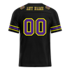 Custom Black Graffiti Pattern Purple Personalized Authentic Football Jersey FBJ02-bc0fac8