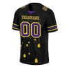 Custom Black Graffiti Pattern Purple Personalized Authentic Football Jersey FBJ02-bc0fac8