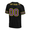 Custom Black Graffiti Pattern Purple Personalized Authentic Football Jersey FBJ02-bc0fac8