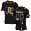 Custom Black Graffiti Pattern Purple Personalized Authentic Football Jersey FBJ02-bc0fac8