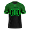 Custom Green Black Graffiti Pattern Black Personalized Authentic Football Jersey FBJ02-bc0fac9