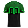 Custom Green Black Graffiti Pattern Black Personalized Authentic Football Jersey FBJ02-bc0fac9