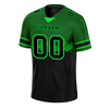 Custom Green Black Graffiti Pattern Black Personalized Authentic Football Jersey FBJ02-bc0fac9