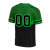 Custom Green Black Graffiti Pattern Black Personalized Authentic Football Jersey FBJ02-bc0fac9