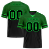 Custom Green Black Graffiti Pattern Black Personalized Authentic Football Jersey FBJ02-bc0fac9