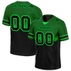 Custom Green Black Graffiti Pattern Black Personalized Authentic Football Jersey FBJ02-bc0fac9