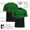 Custom Green Black Graffiti Pattern Black Personalized Authentic Football Jersey FBJ02-bc0fac9