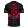 Custom Black Graffiti Pattern Black Personalized Authentic Football Jersey FBJ02-bc0fad0