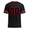 Custom Black Graffiti Pattern Black Personalized Authentic Football Jersey FBJ02-bc0fad0