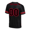 Custom Black Graffiti Pattern Black Personalized Authentic Football Jersey FBJ02-bc0fad0