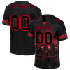 Custom Black Graffiti Pattern Black Personalized Authentic Football Jersey FBJ02-bc0fad0