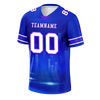 Custom Blue Graffiti Pattern White Personalized Authentic Football Jersey FBJ02-bc0fade