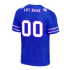 Custom Blue Graffiti Pattern White Personalized Authentic Football Jersey FBJ02-bc0fade