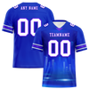 Custom Blue Graffiti Pattern White Personalized Authentic Football Jersey FBJ02-bc0fade