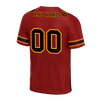 Custom Brown Black Graffiti Pattern Black Personalized Authentic Football Jersey FBJ02-bc0fadf