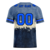 Custom Grey Graffiti Pattern Blue Personalized Authentic Football Jersey FBJ02-bc0fad7