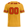 Custom Yellow Graffiti Pattern Orange Personalized Authentic Football Jersey FBJ02-bc0fad8