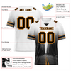 Custom White Black Graffiti Pattern Black Personalized Authentic Football Jersey FBJ02-bc0fad9