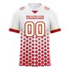 Custom White Red 3D Pattern Yellow Personalized Authentic Football Jersey FBJ02-bc0faea