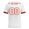 Custom White Red 3D Pattern Yellow Personalized Authentic Football Jersey FBJ02-bc0faea