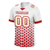 Custom White Red 3D Pattern Yellow Personalized Authentic Football Jersey FBJ02-bc0faea