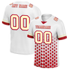 Custom White Red 3D Pattern Yellow Personalized Authentic Football Jersey FBJ02-bc0faea