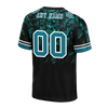 Custom Black 3D Pattern Aqua Personalized Authentic Football Jersey FBJ02-bc0faeb