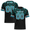 Custom Black 3D Pattern Aqua Personalized Authentic Football Jersey FBJ02-bc0faeb