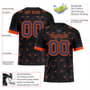 Custom Black Orange 3D Pattern Purple Personalized Authentic Football Jersey FBJ02-bc0faed