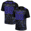 Custom Black 3D Pattern Purple Personalized Authentic Football Jersey FBJ02-bc0faef